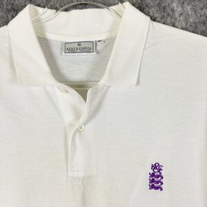 Kent & Curwen Mens 2XL White Polo Shirt Short Sleeve Pique Golf Preppy